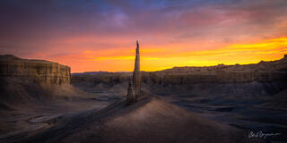 long dong silver in hanksville, Utah at sunset